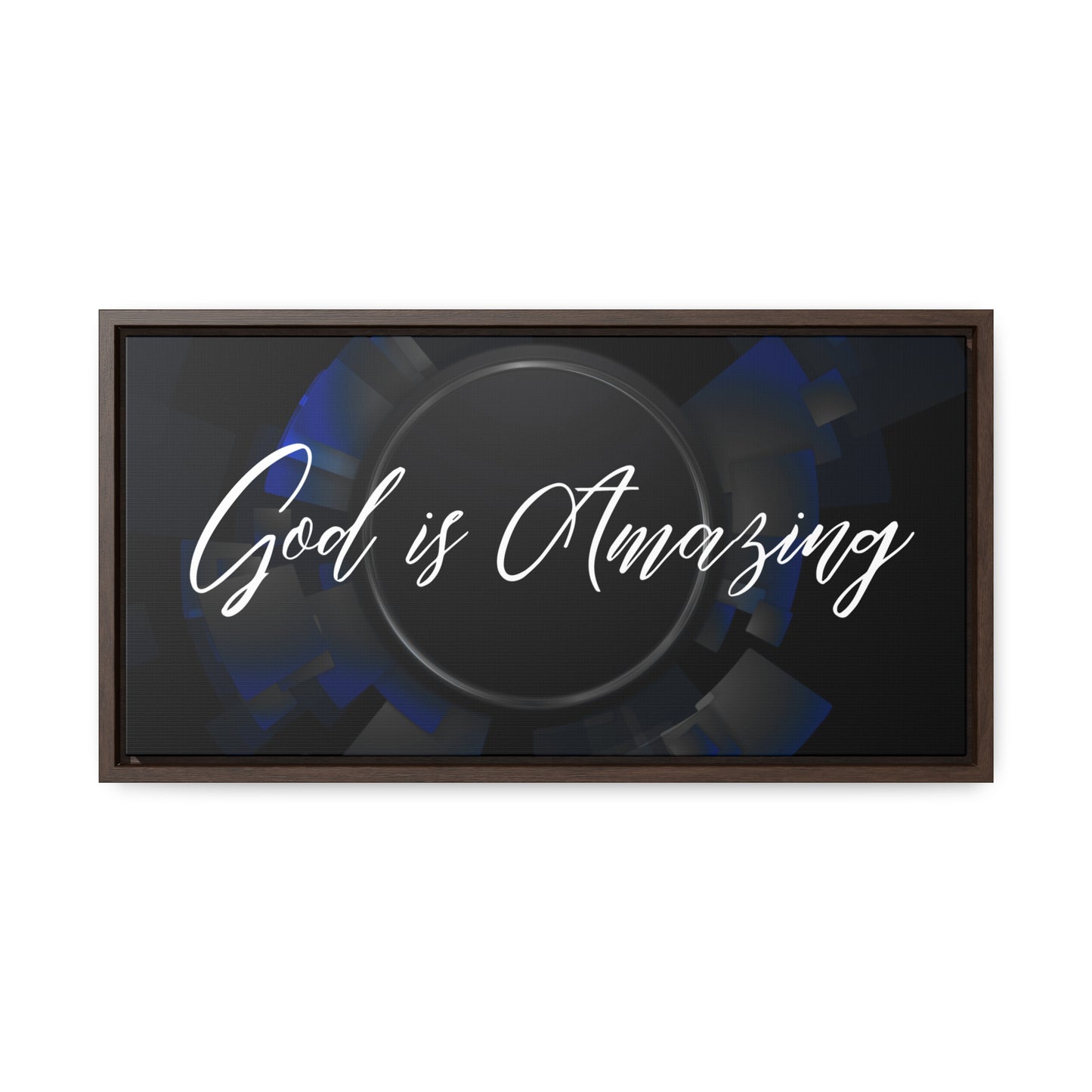 Christian Wall Art: God is Amazing (Floating Frame)