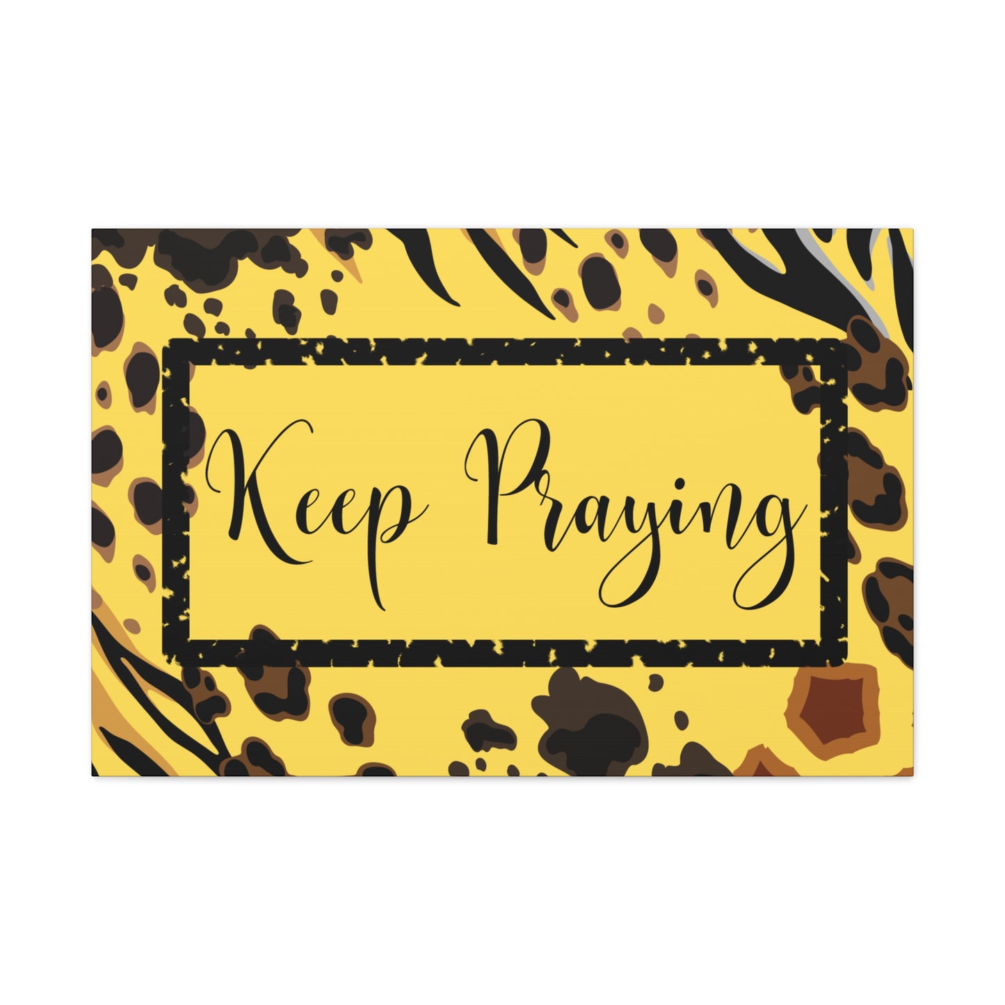 Christian Wall Art: Keep Praying (Wood Frame Ready to Hang)