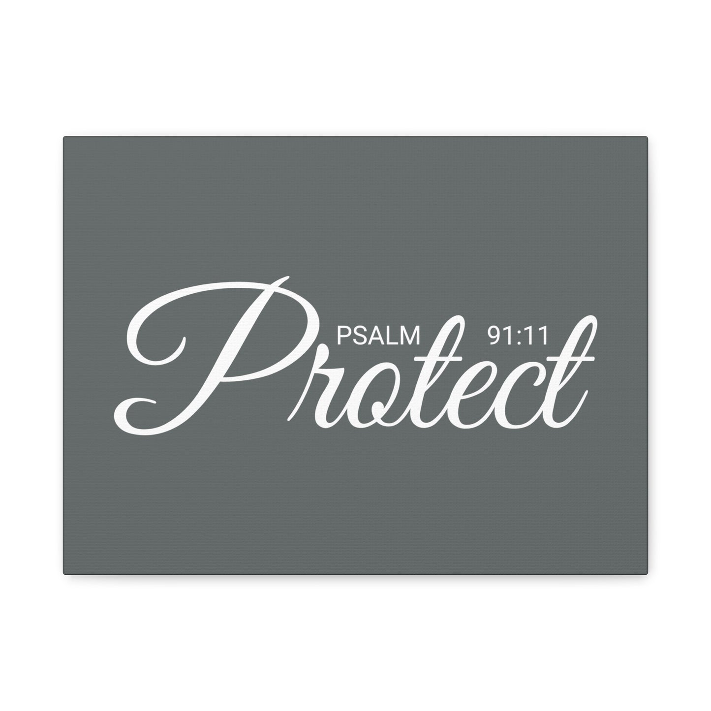 Christian Wall Art "Protect" Psalm 91:11 Ready to Hang Unframed