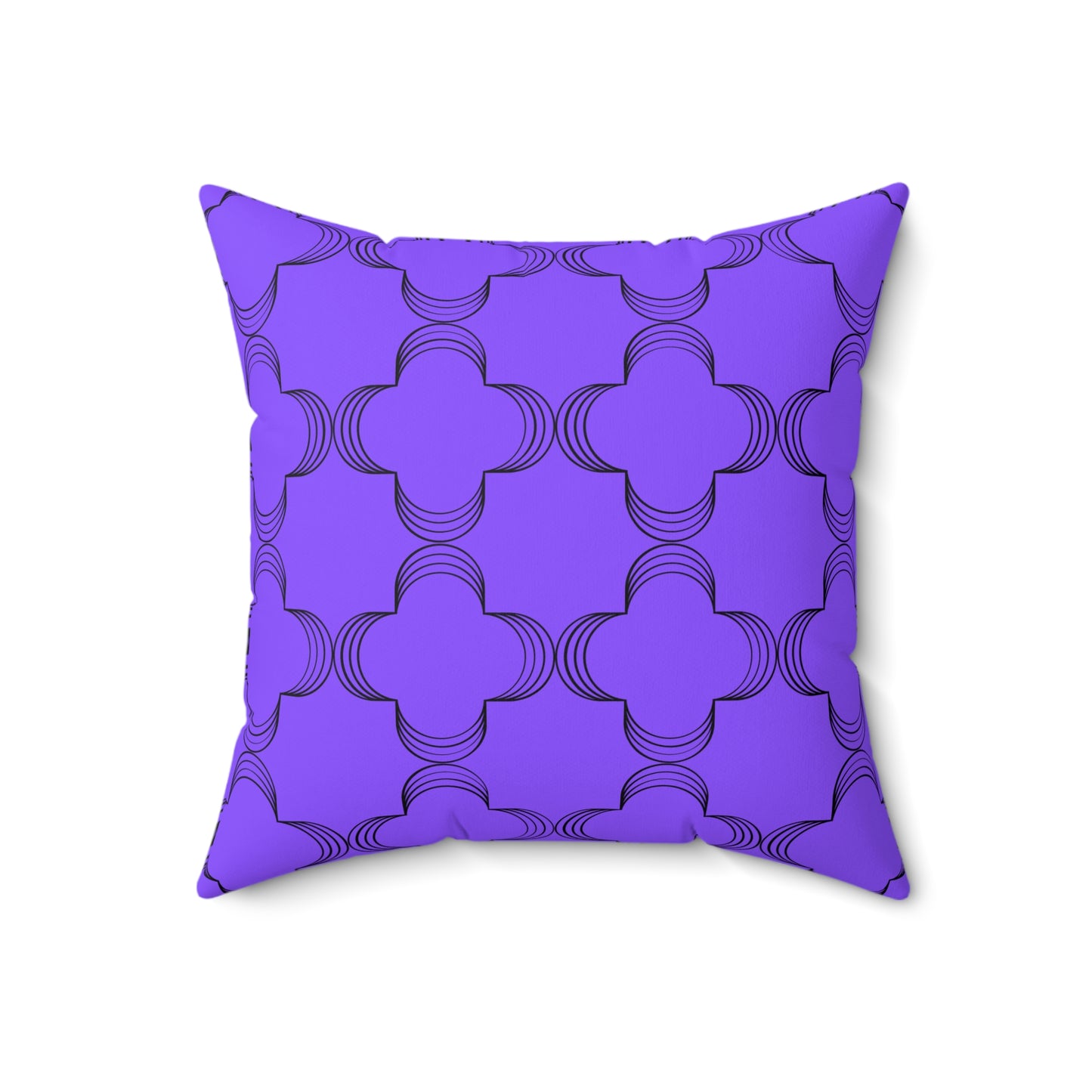 Geometric Purple (Matching The Gather Place) Throw Pillow