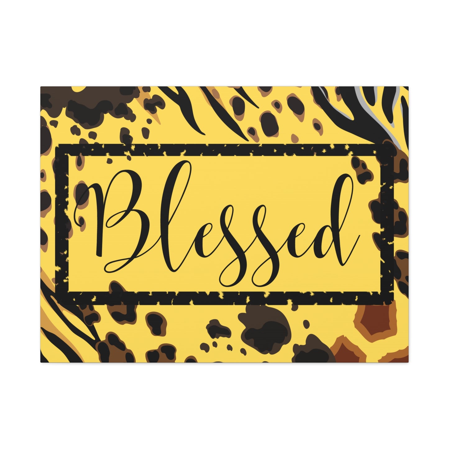 Christian Wall Art: Blessed (Wood Frame Ready to Hang)