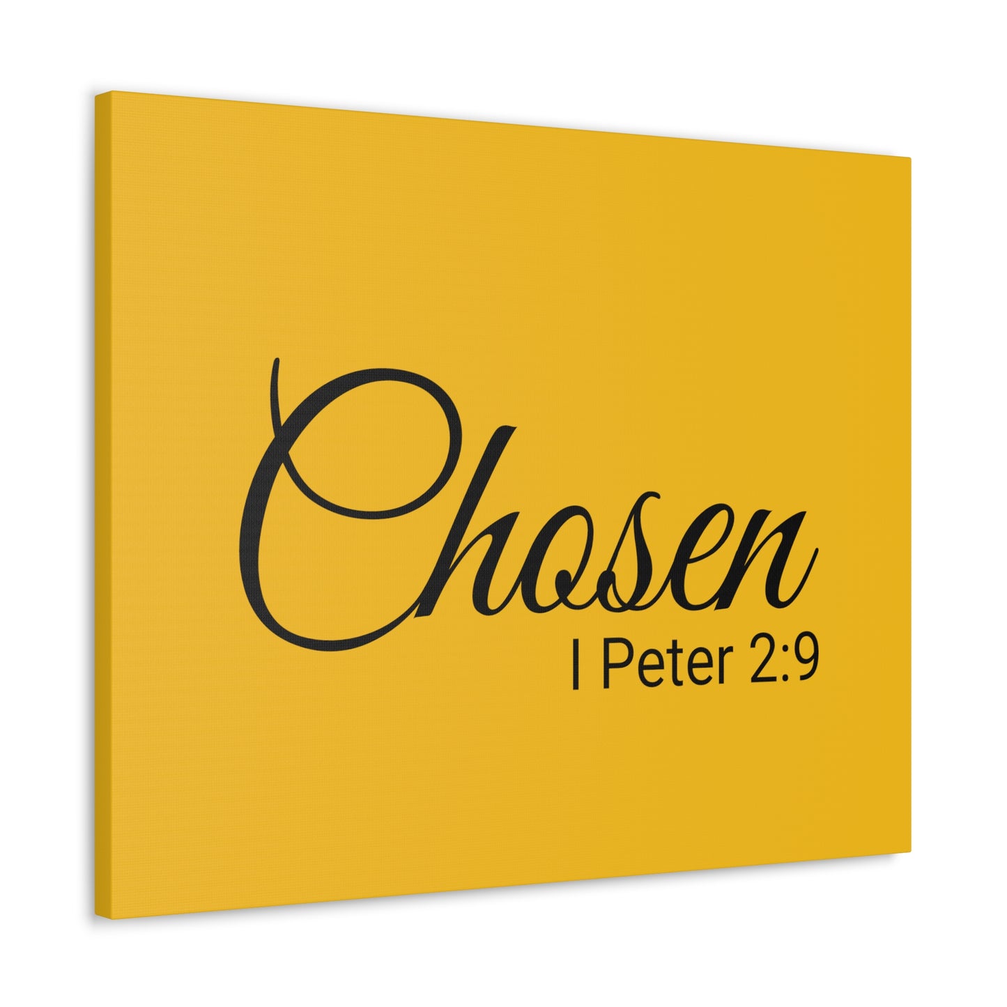 Christian Wall Art "Chosen" Verse I Peter 2:9 - Ready to Hang Unframed