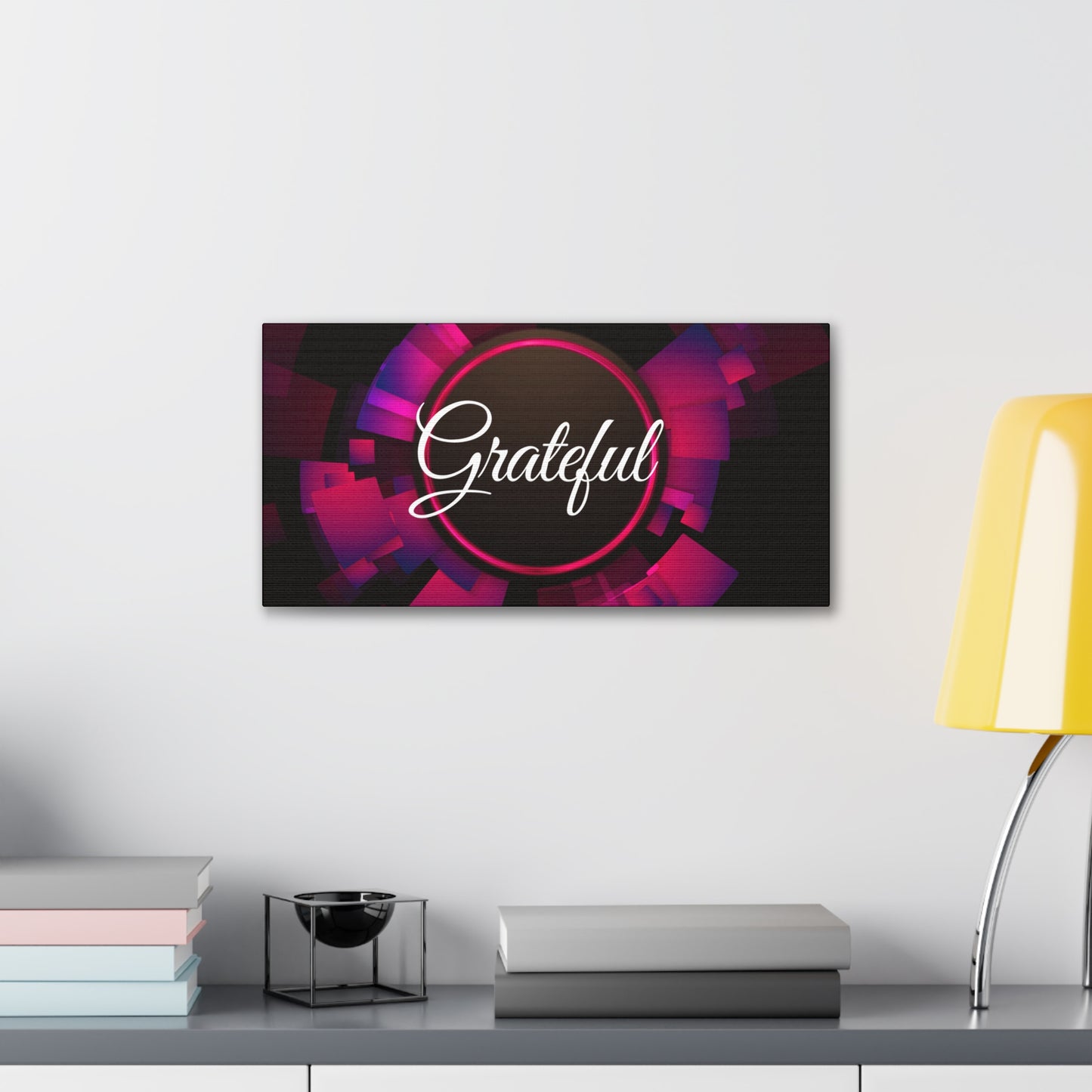 Christian Wall Art: Grateful (Wood Frame Ready to Hang)