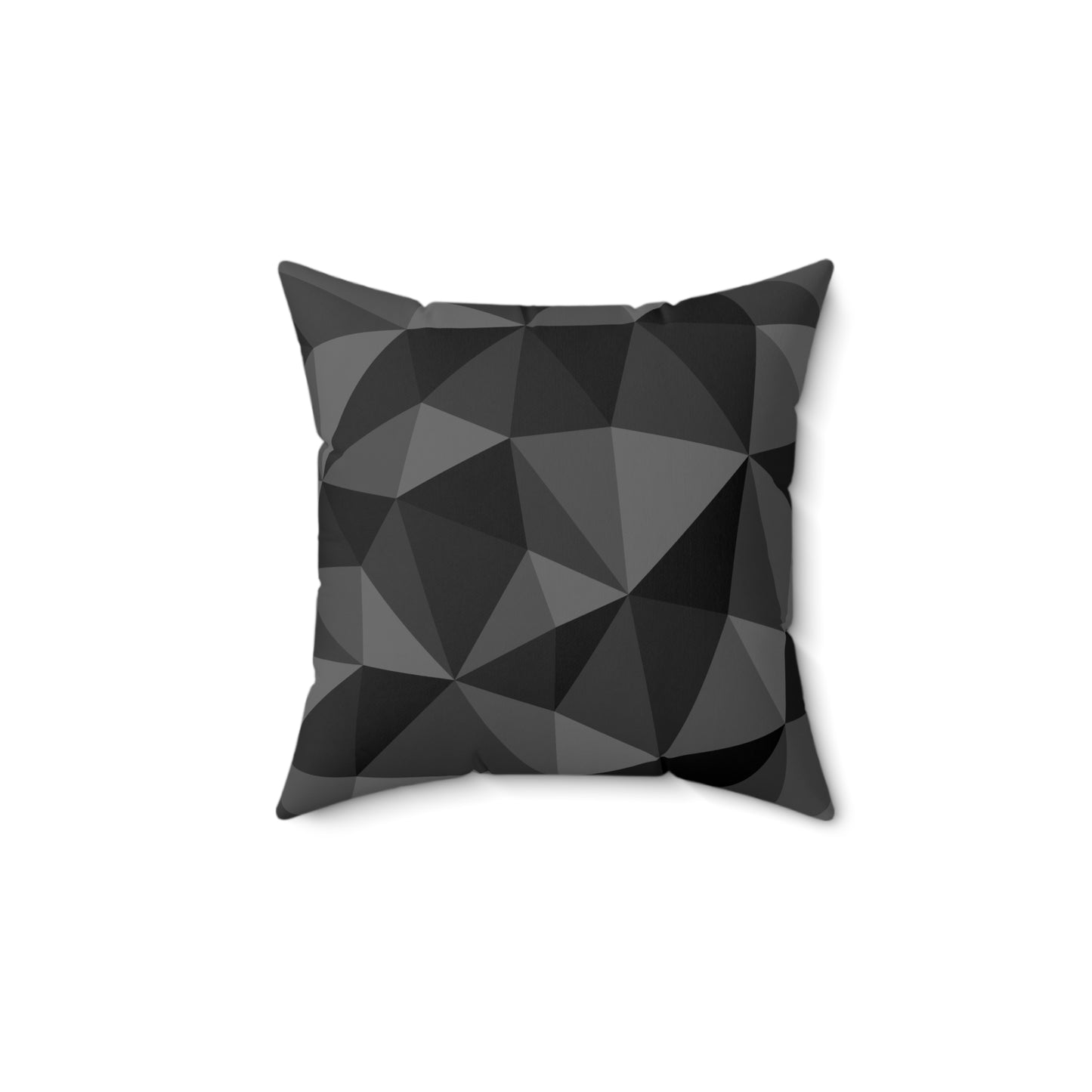 Black and Gray Abstract Throw Pillow