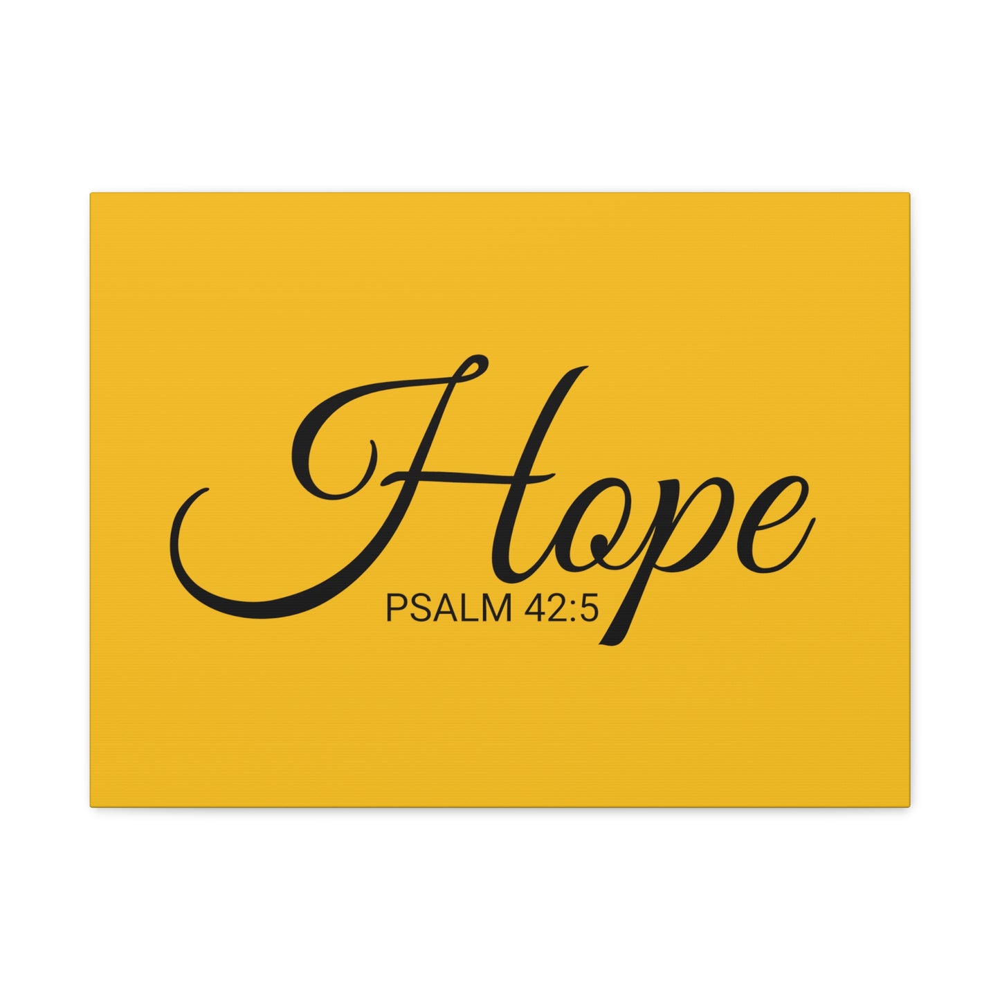 Chrisitan Wall Art "Hope" Verse Psalm 42:5 Ready to Hang Unframed