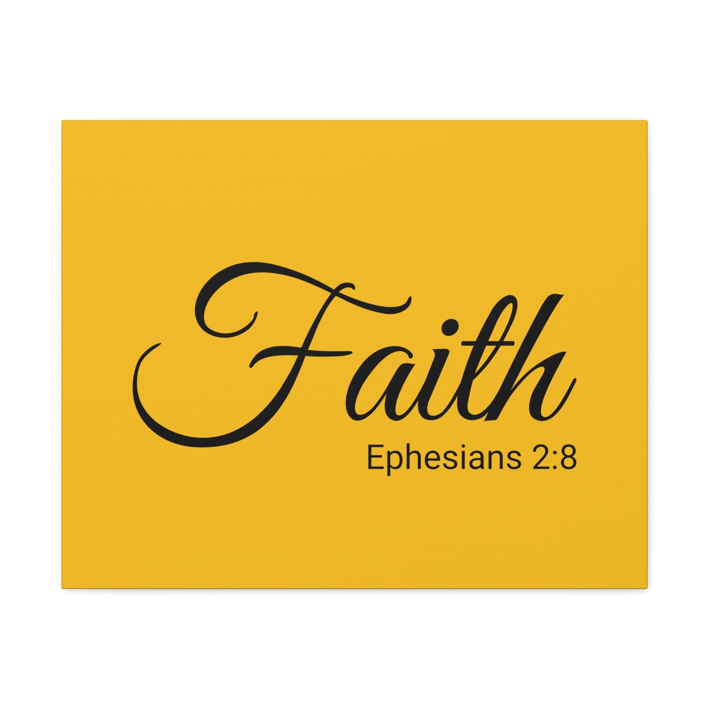 Christian Wall Art "Faith" Verse Ephesians 2:8 Ready to Hang Unframed