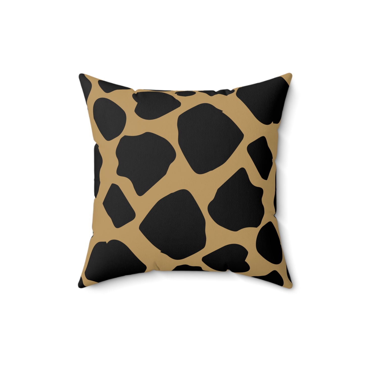 Cow Print Lt. Brown Throw Pillow