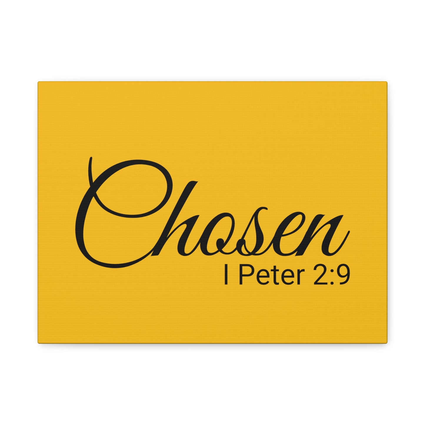 Christian Wall Art "Chosen" Verse I Peter 2:9 - Ready to Hang Unframed