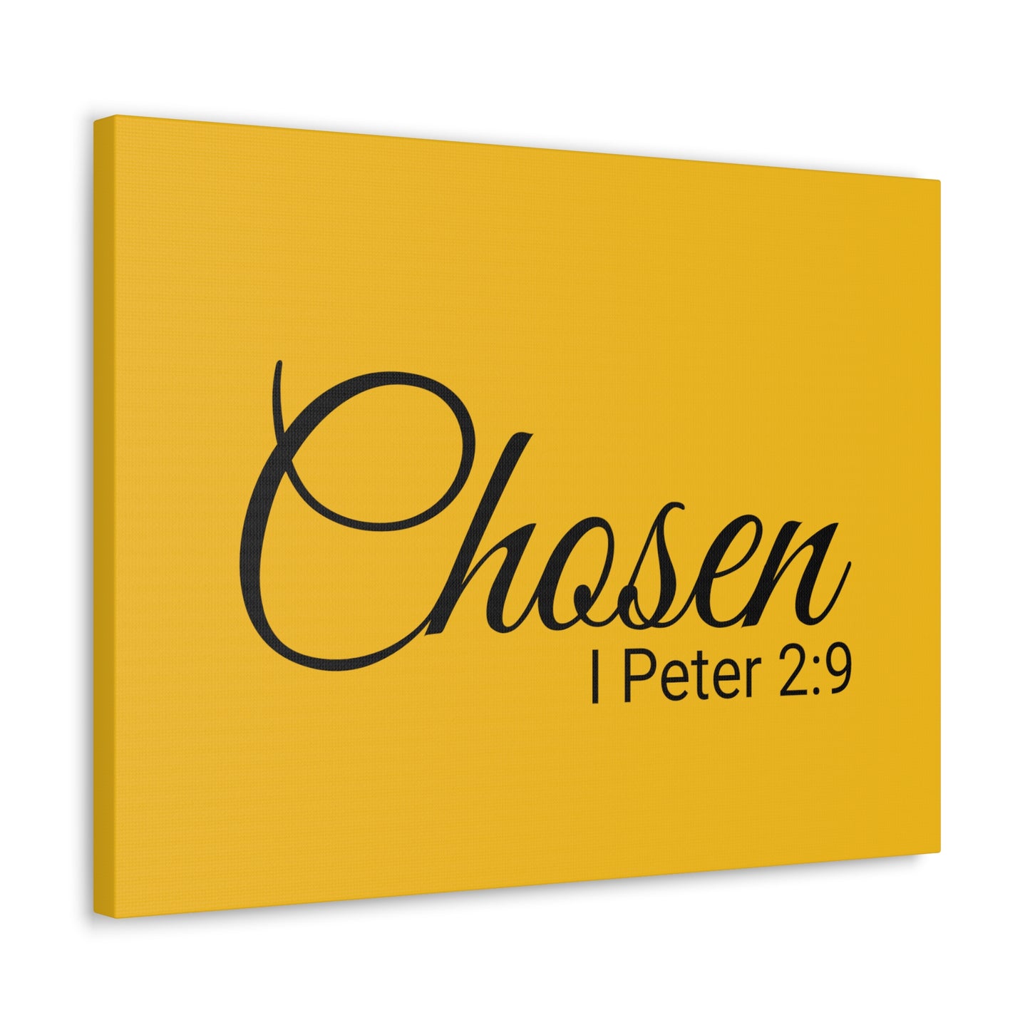 Christian Wall Art "Chosen" Verse I Peter 2:9 - Ready to Hang Unframed