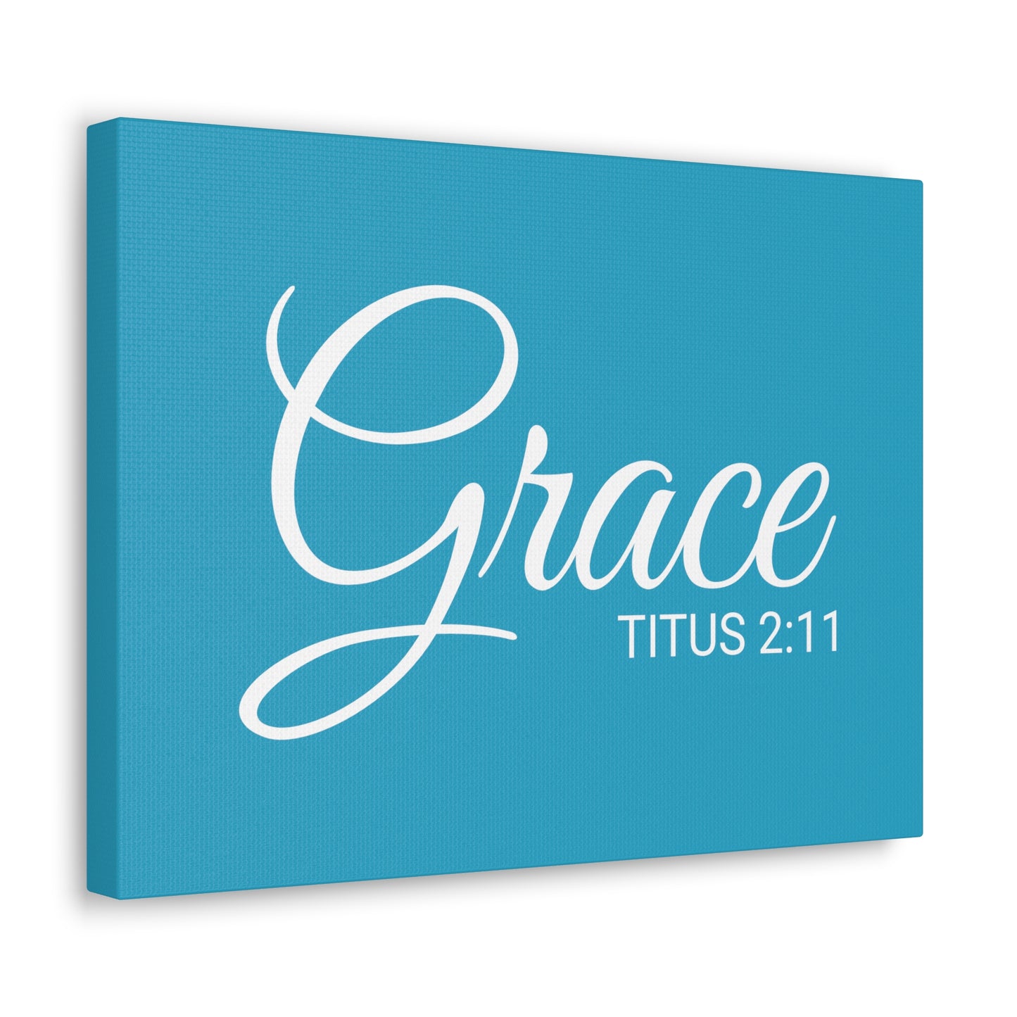 Christian Wall Art "Grace" Verse Titus 2:11 Ready to Hang Unframed