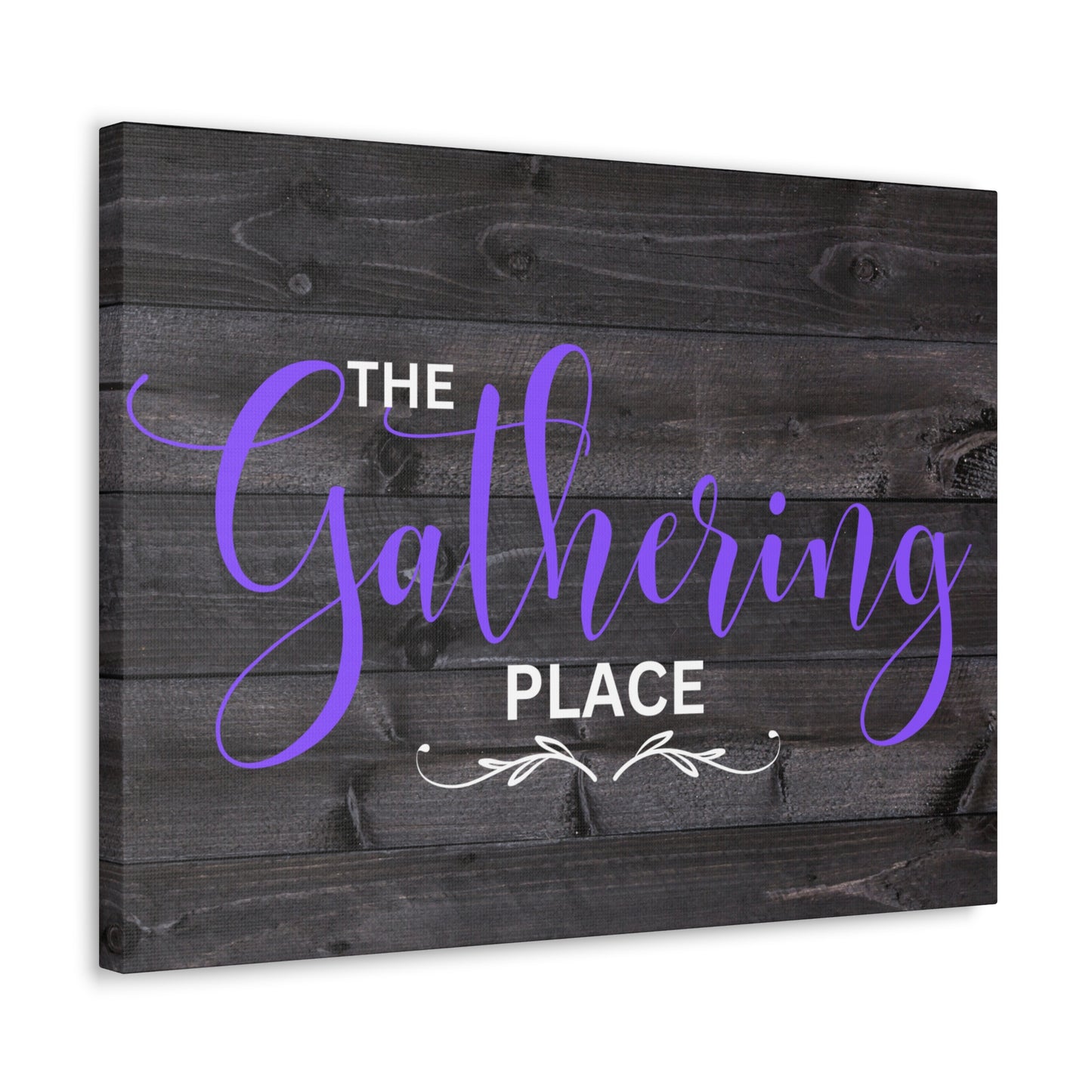 Christian Wall Art: The Gathering Place (Wood Frame Ready to Hang)