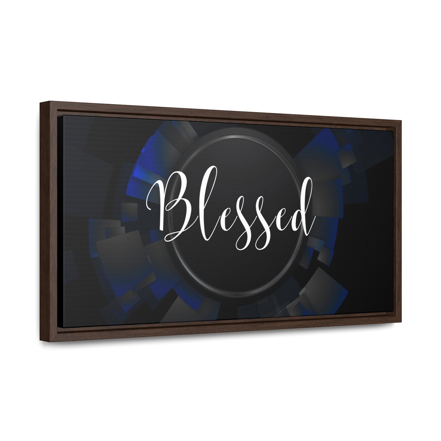 Christian Wall Art: Blessed (Floating Frame)