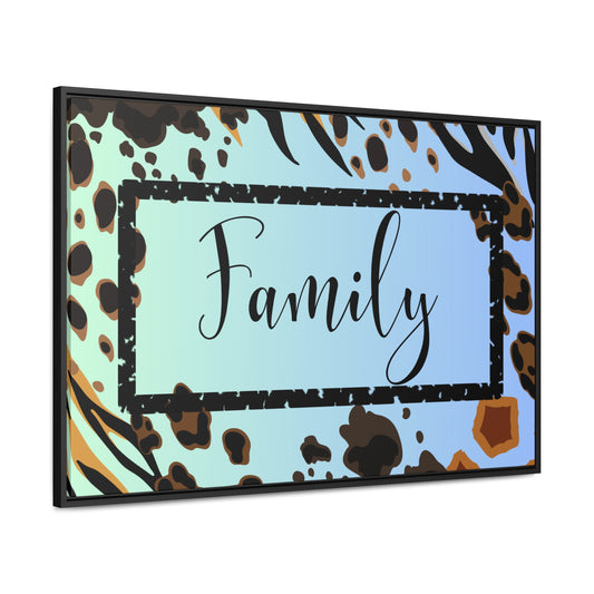 Christian Wall Art: Family (Floating Frame)