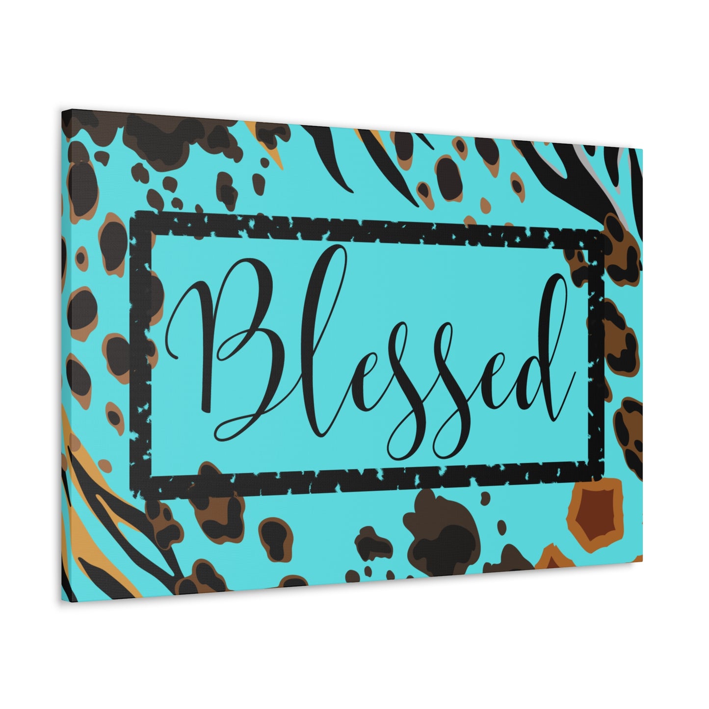 Christian Wall Art: Blessed (Wood Frame Ready to Hang)