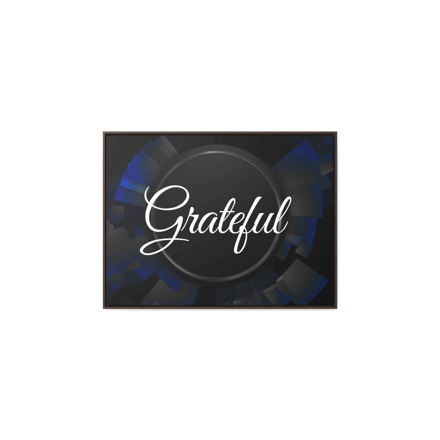 Christian Wall Art: Grateful (Floating Frame)