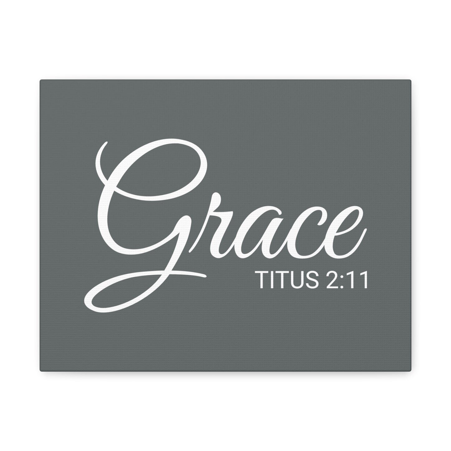 Christian Wall Art "Grace" Verse Titus 2:11 Ready to Hang Unframed