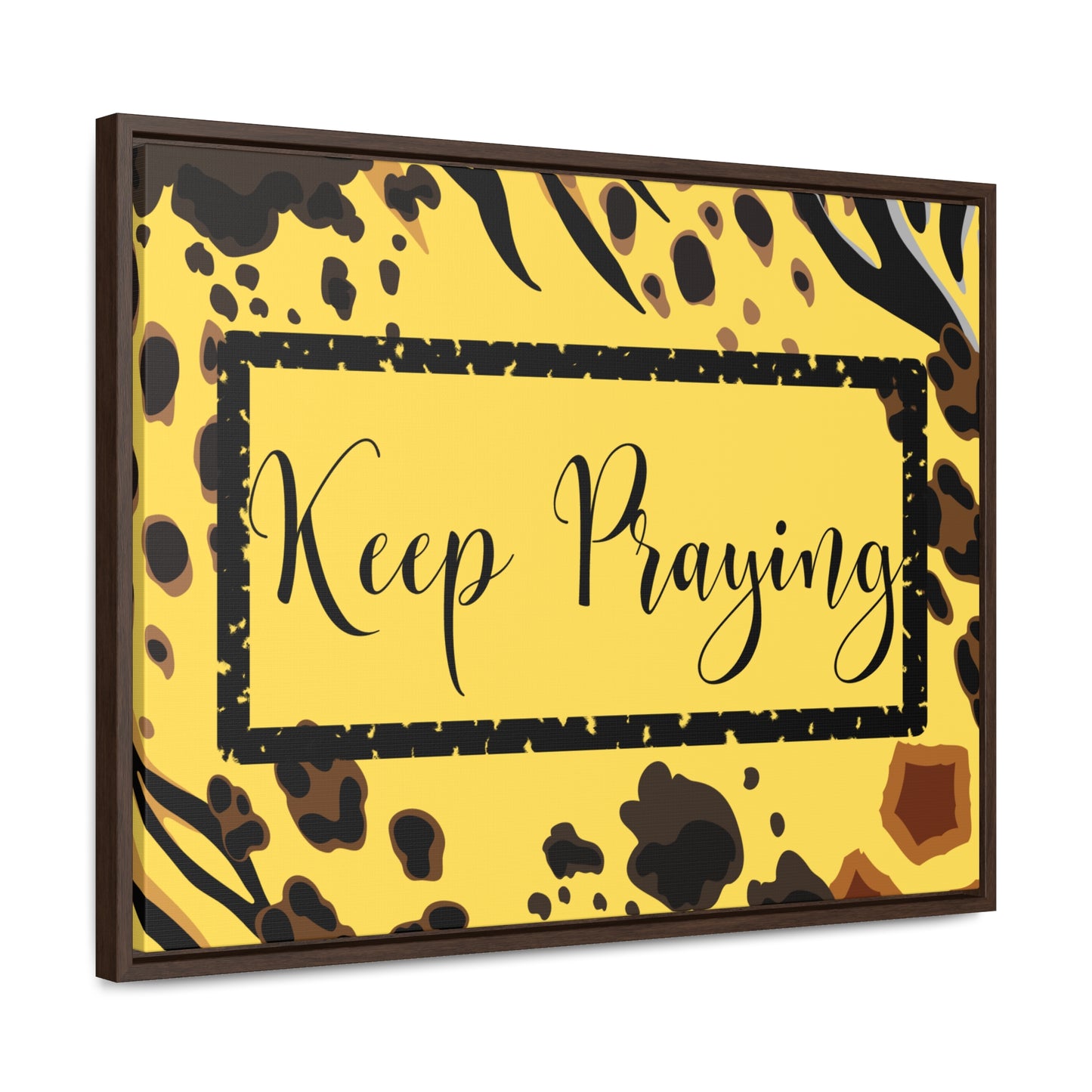 Christian Wall Art: Keep Praying (Floating Frame)