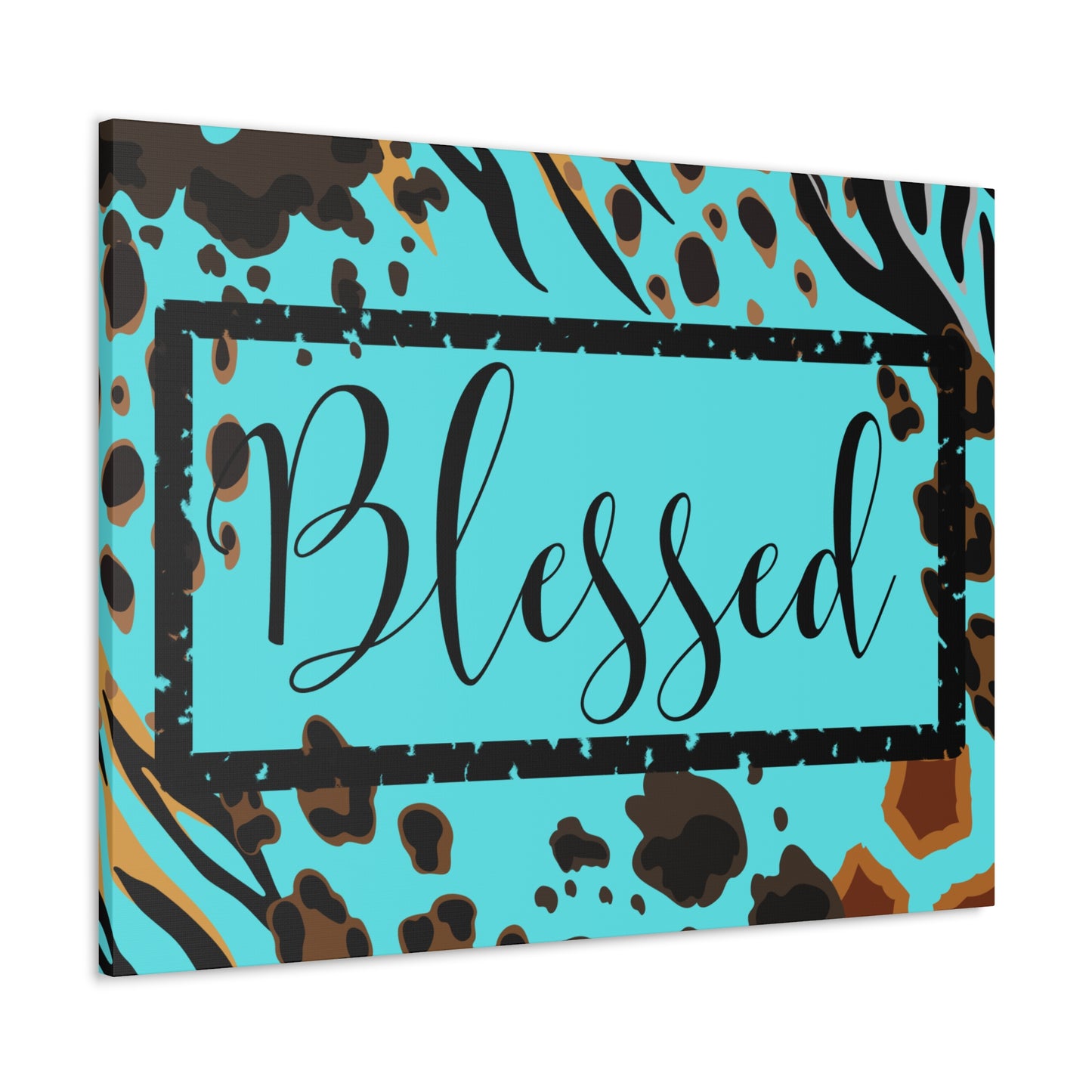 Christian Wall Art: Blessed (Wood Frame Ready to Hang)