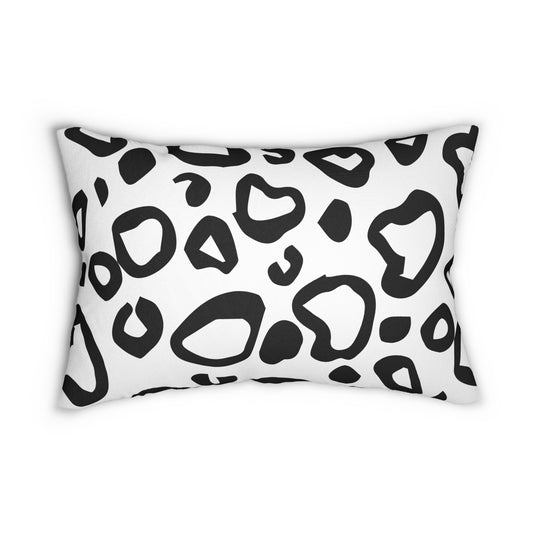 Leopard Print (Dual) White Accent Pillow