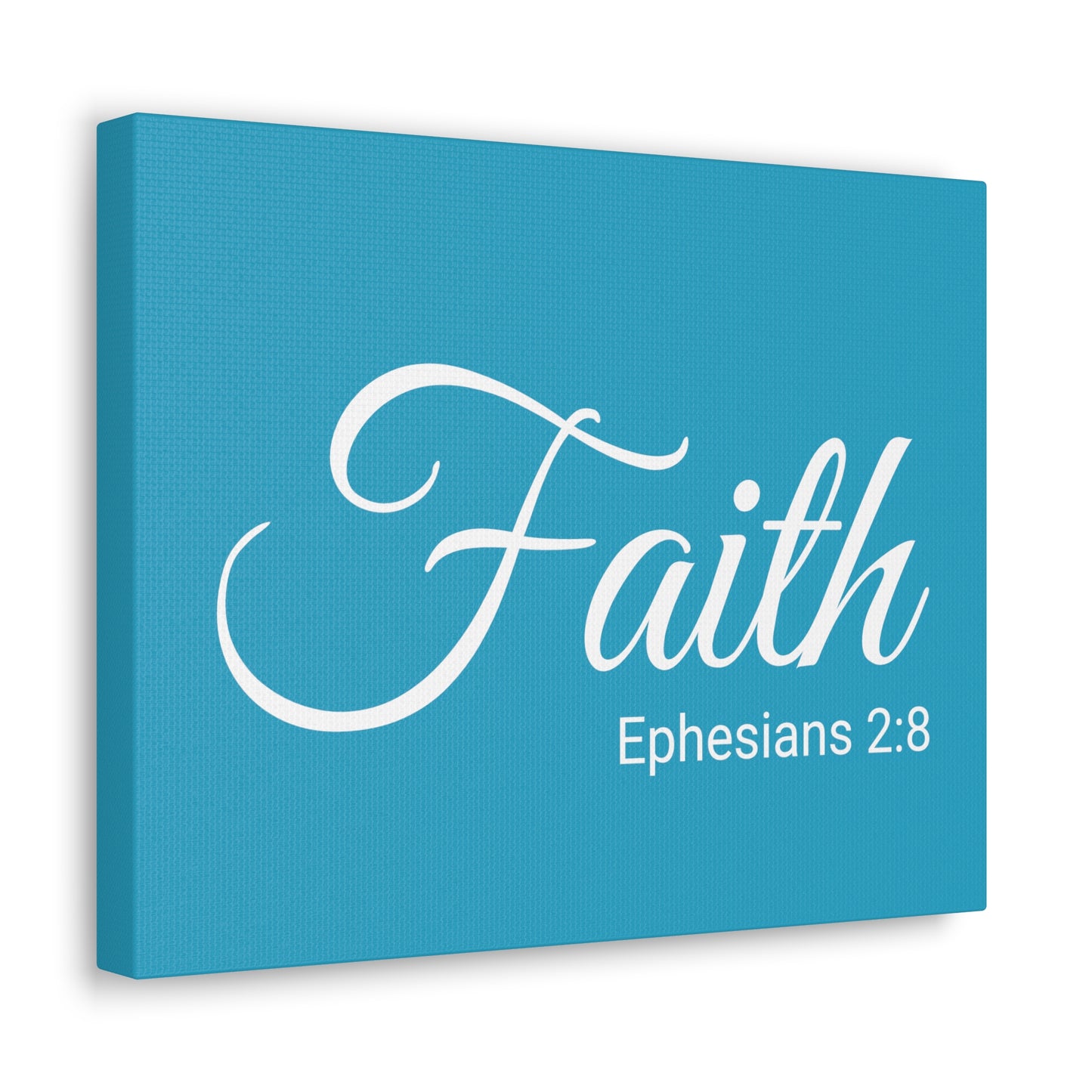 Christian Wall Art "Faith" Verse Ephesians 2:8 Ready to Hang Unframed