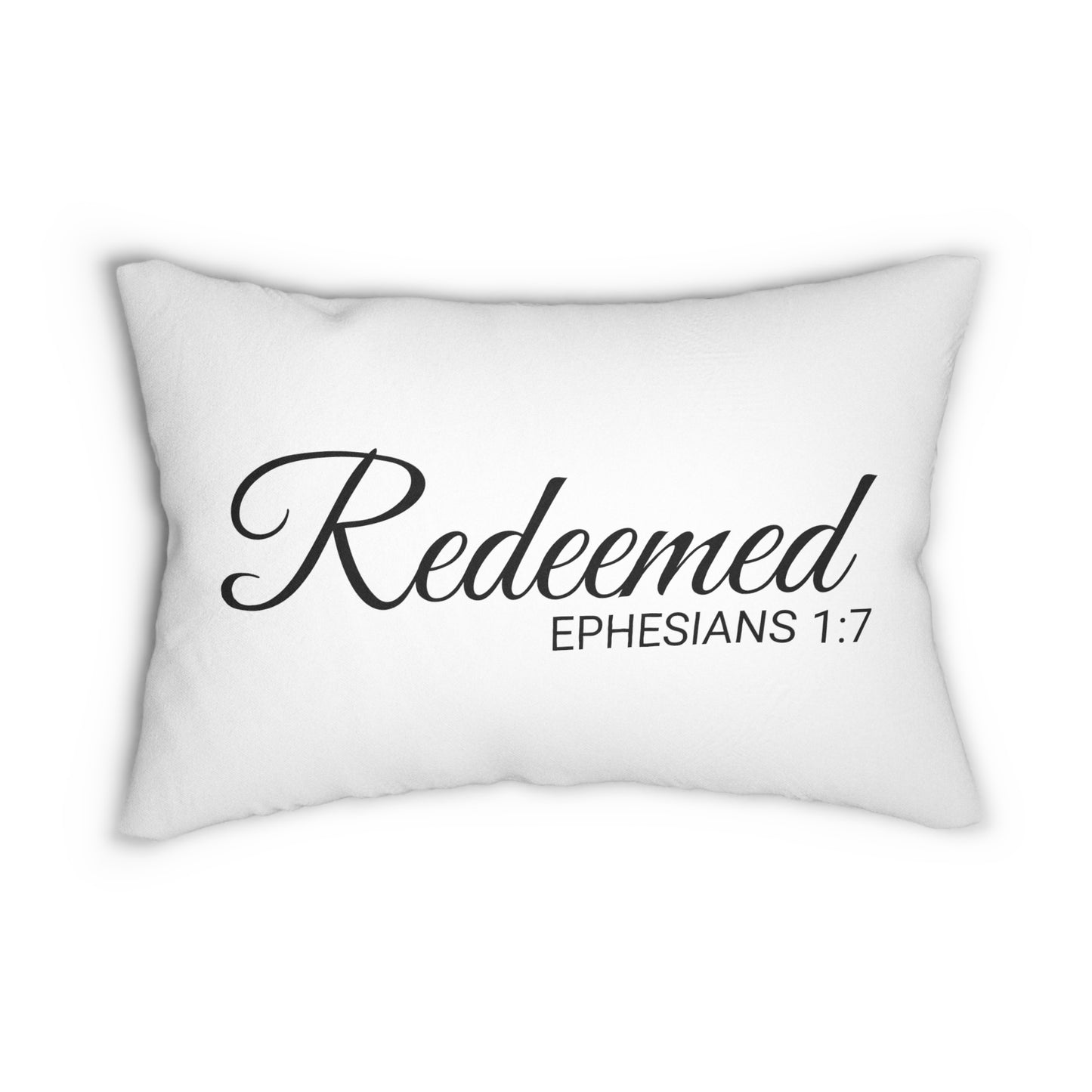 Scripture Redeemed Ephesians 1:7 Bible Verse Pillow