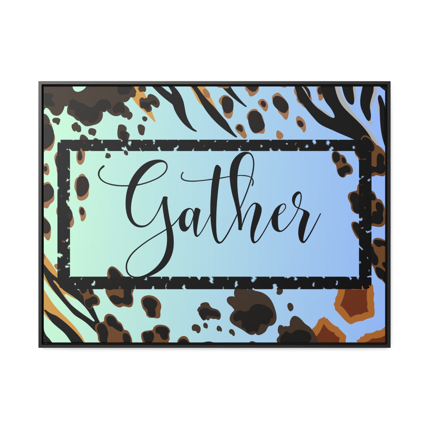 Christian Wall Art: Gather (Floating Frame)