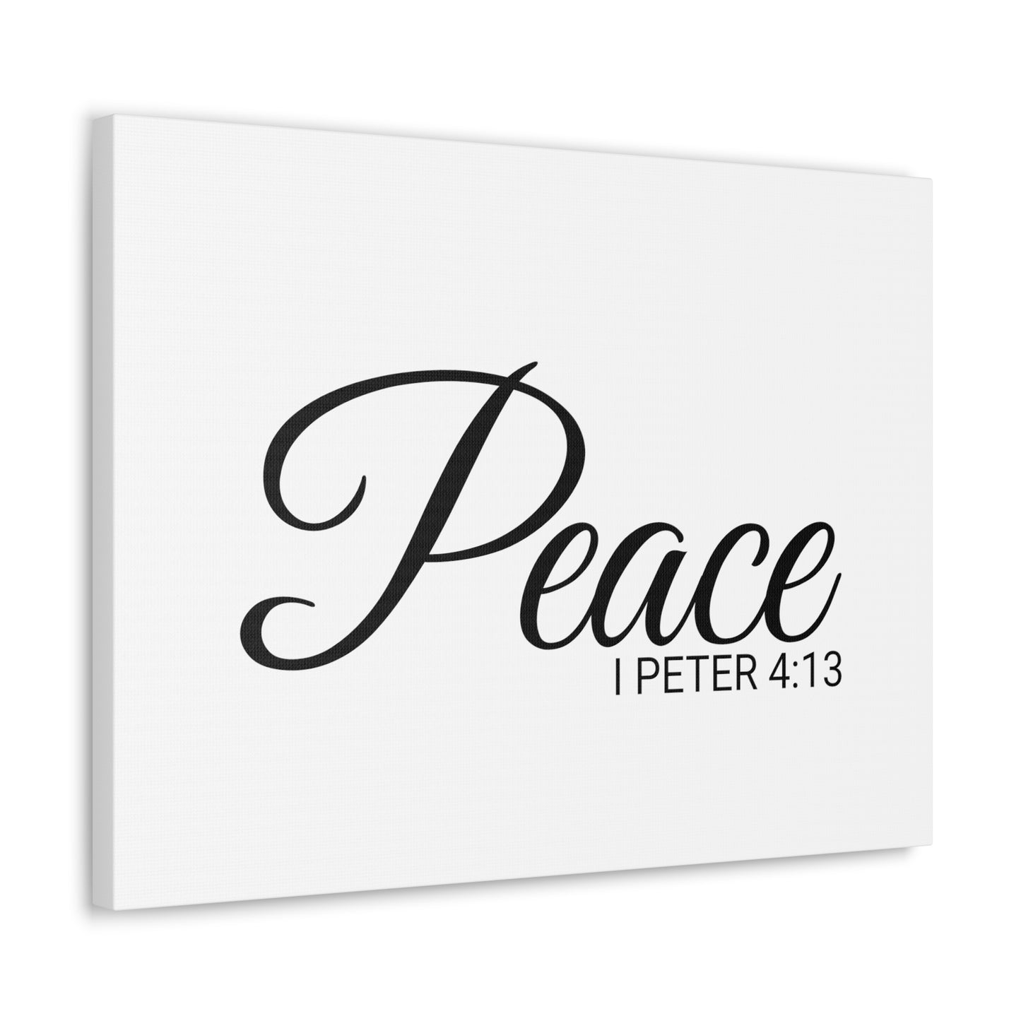 Christian Wall Art "Peace" Verse I Peter 4:13 Ready to Hang Unframed