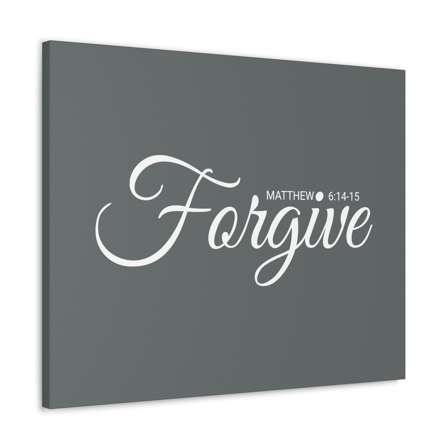 Christian Wall Art "Forgive" Verse Matthew 6:14-15 Ready to Hang Unframed