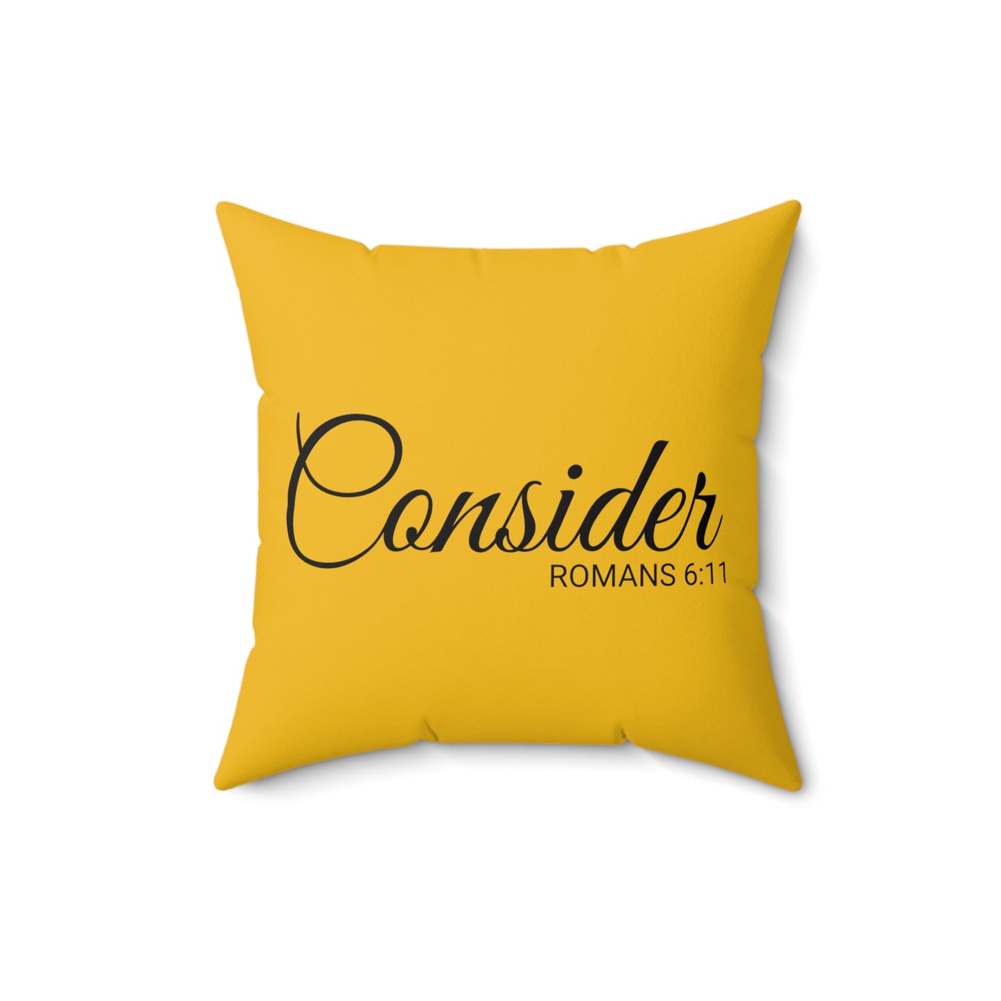 Scripture Consider Romans 6:11 Bible Verse Throw Pillow