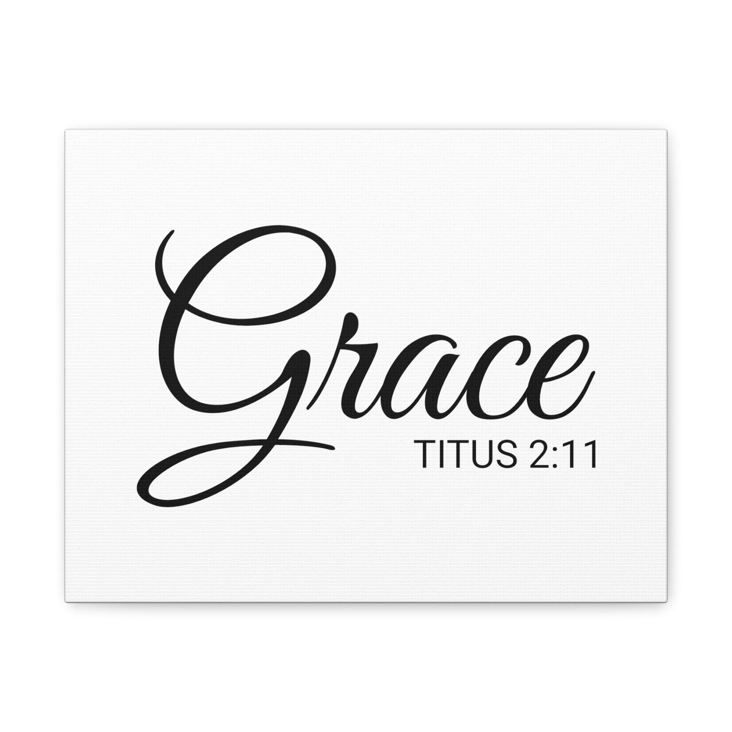 Christian Wall Art "Grace" Verse Titus 2:11 Ready to Hang Unframed