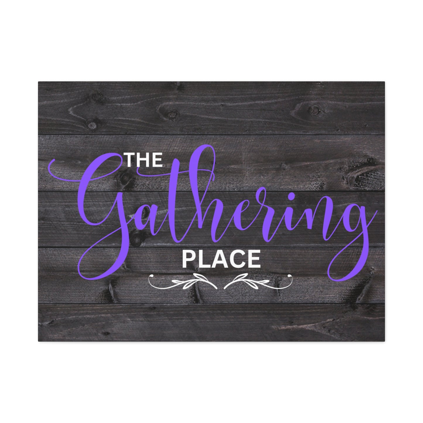 Christian Wall Art: The Gathering Place (Wood Frame Ready to Hang)