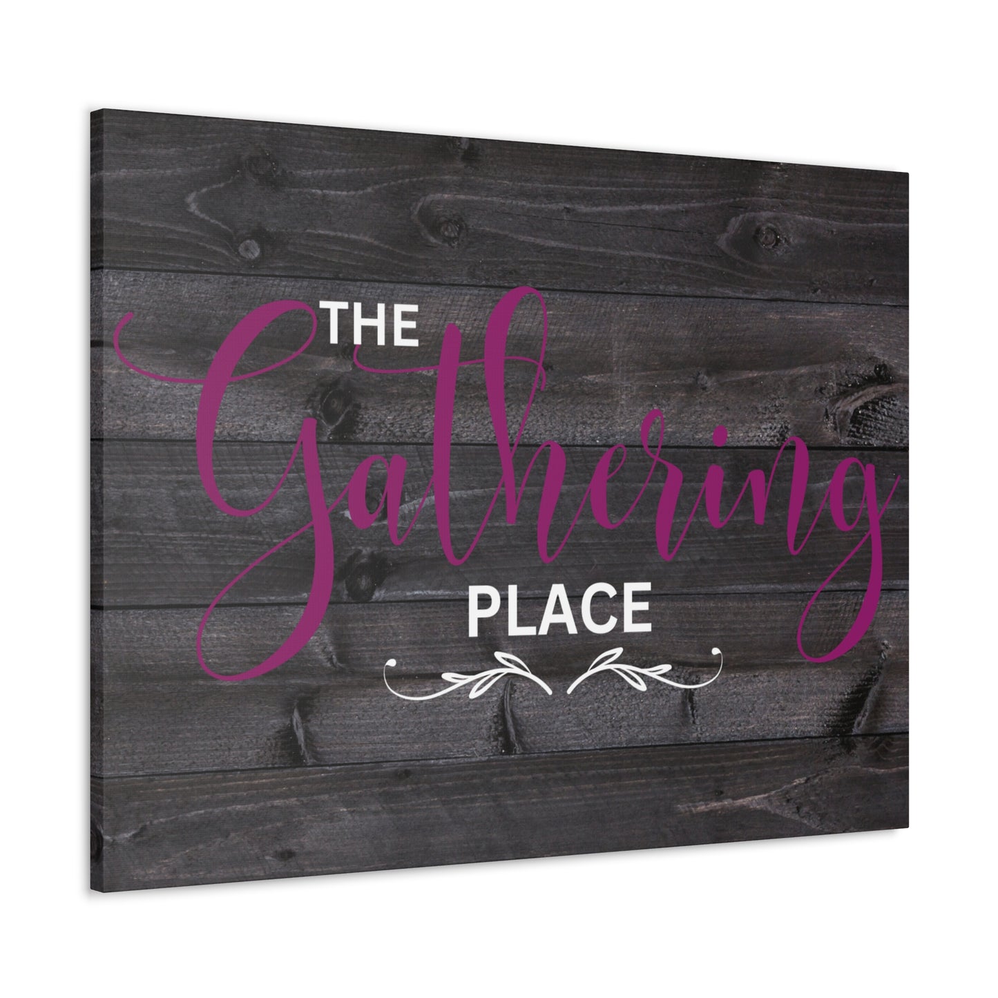 Christian Wall Art: The Gathering Place (Wood Frame Ready to Hang)