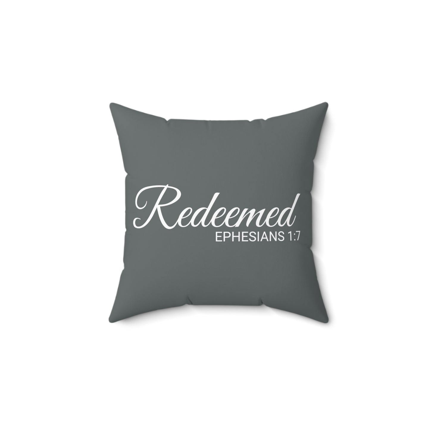 Scripture Redeemed Ephesians 1:7 Bible Verse Pillow