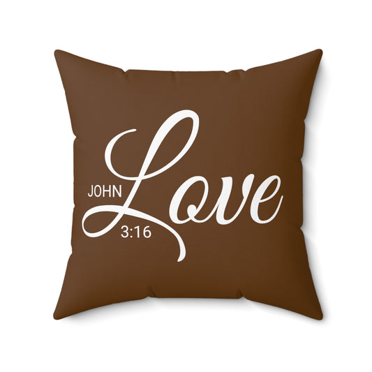 Scripture Love John 3:16 Bible Verse Pillow