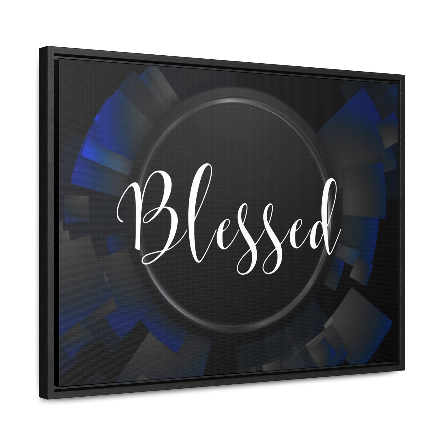 Christian Wall Art: Blessed (Floating Frame)