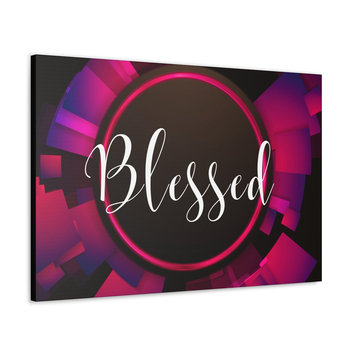 Christian Wall Art: Blessed (Wood Frame Ready to Hang)