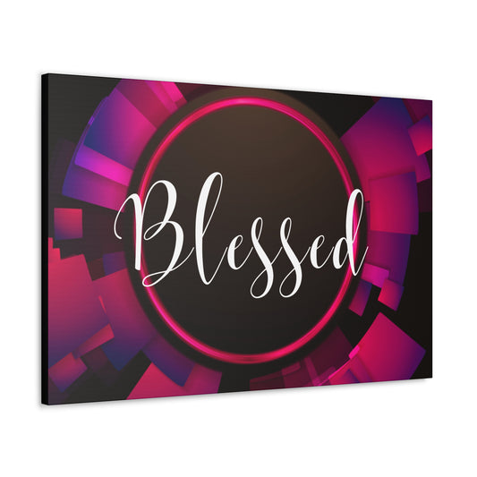 Christian Wall Art: Blessed (Wood Frame Ready to Hang)