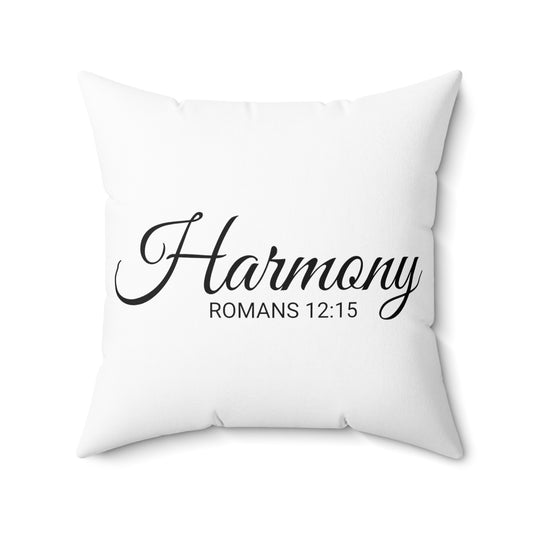 Scripture Harmony Romans 12:15 Bible Verse Pillow