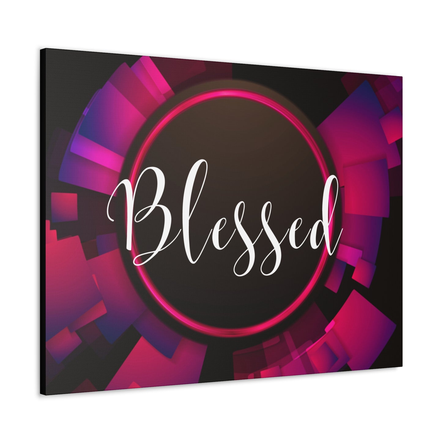 Christian Wall Art: Blessed (Wood Frame Ready to Hang)