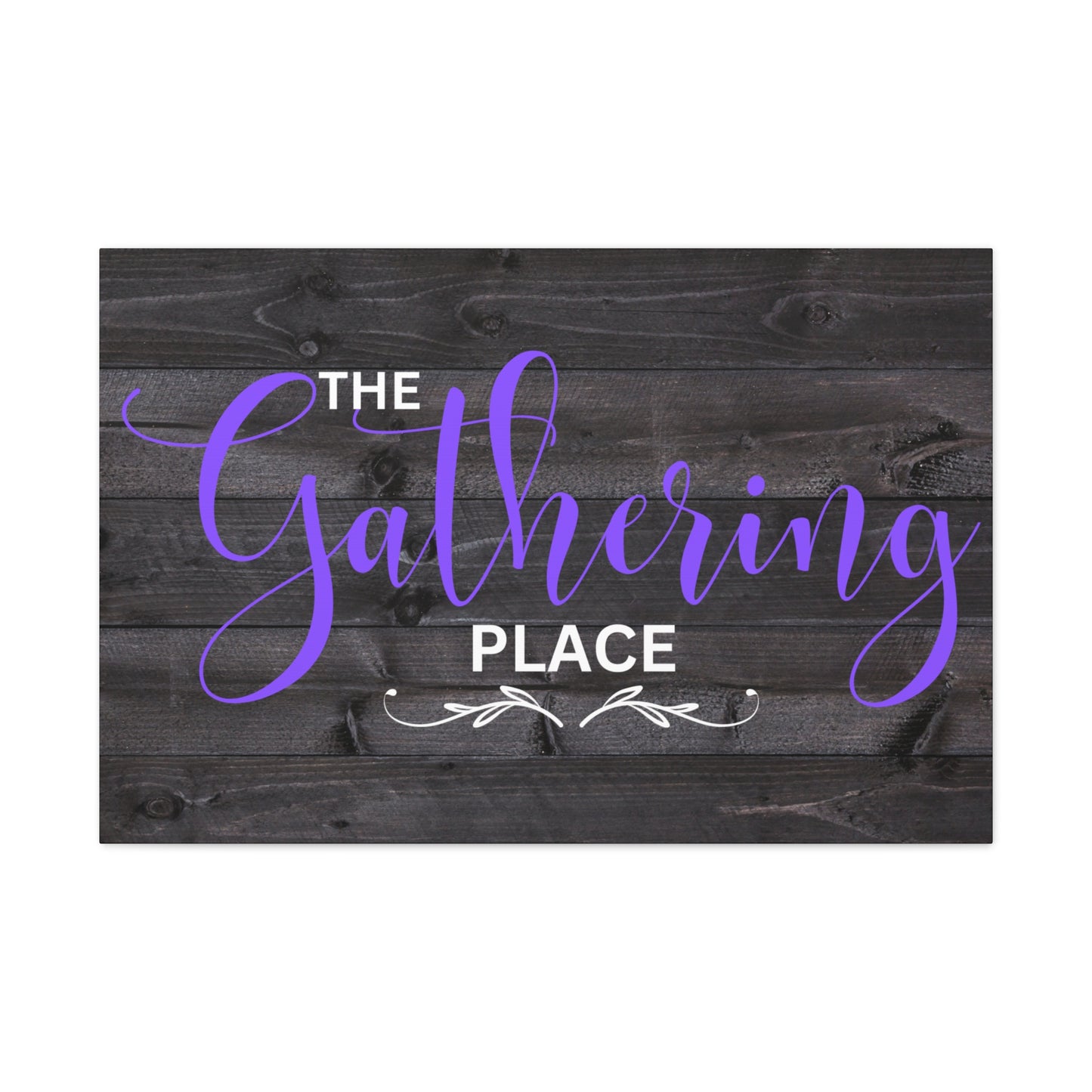 Christian Wall Art: The Gathering Place (Wood Frame Ready to Hang)