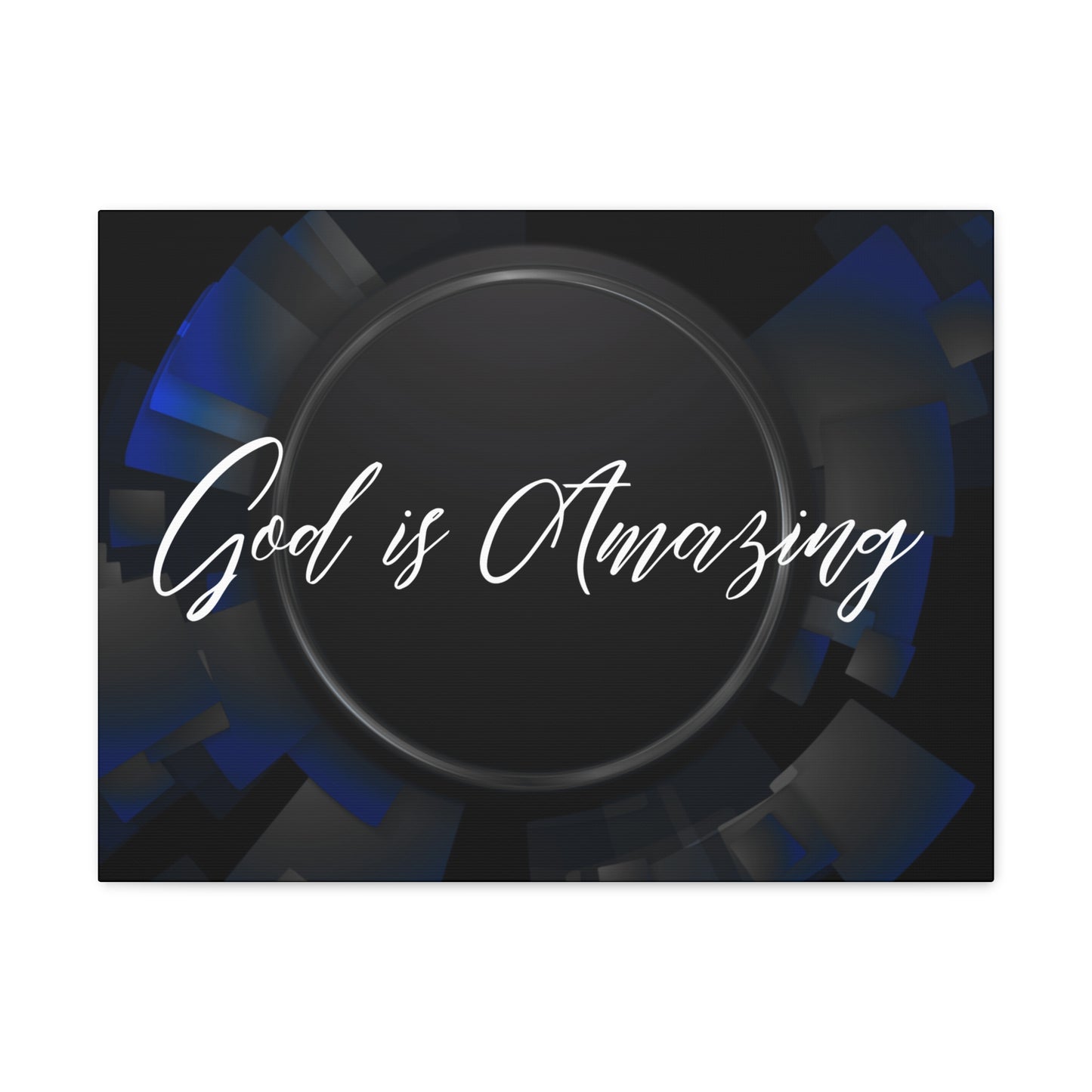 Christian Wall Art: God is Amazing (Wood Frame Ready to Hang)