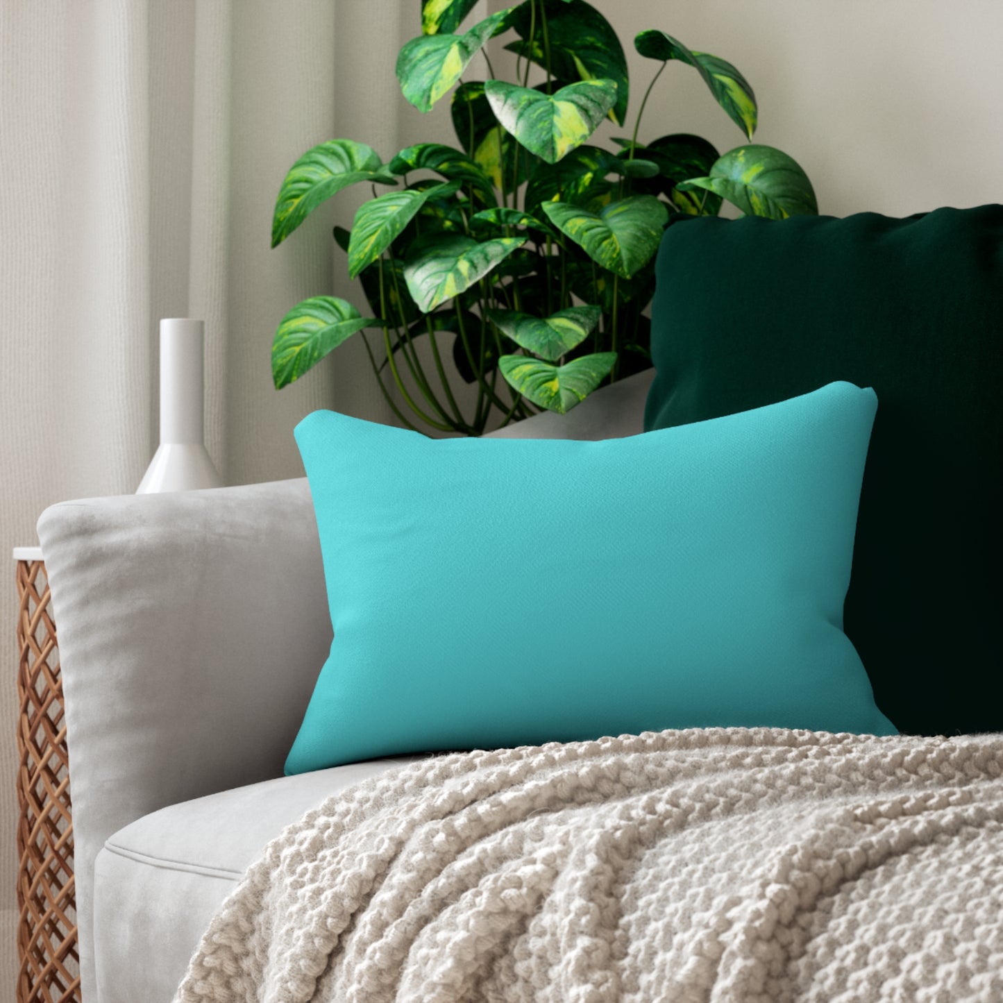 Turquoise Accent Pillow