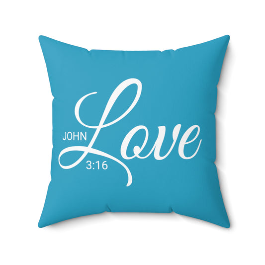 Scripture Love John 3:16 Bible Verse Pillow