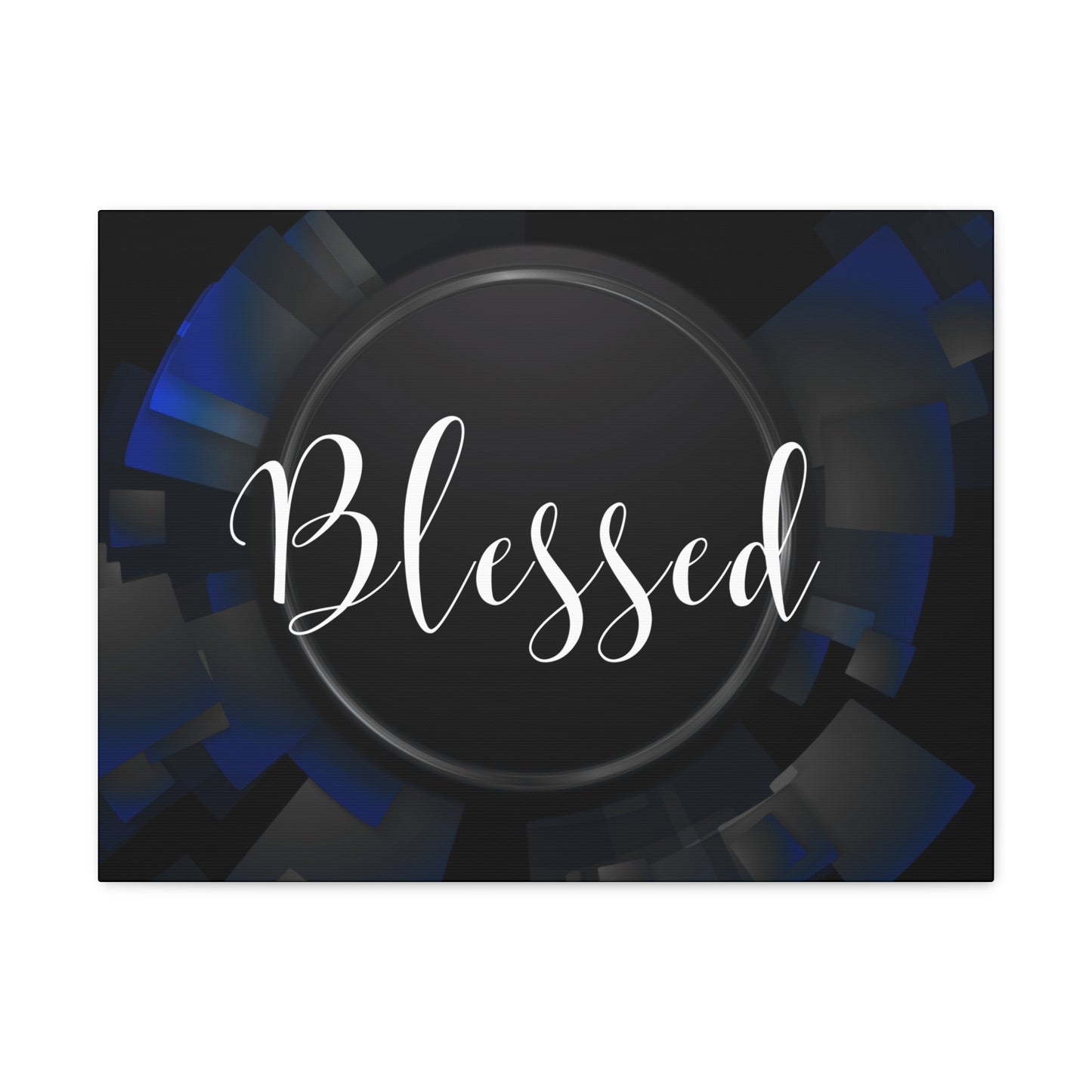 Christian Wall Art: Blessed (Wood Frame Ready to Hang)