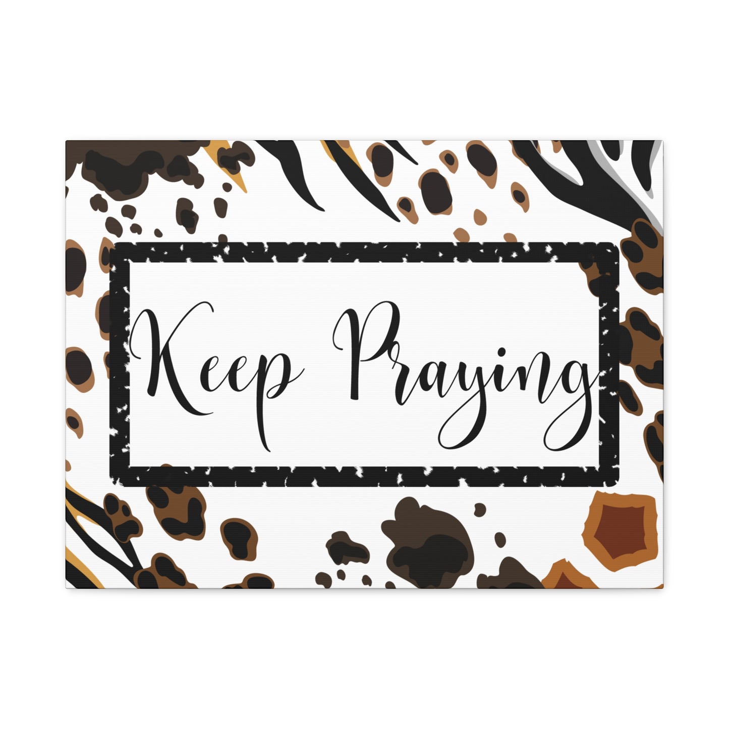 Christian Wall Art: Keep Praying (Wood Frame Ready to Hang)