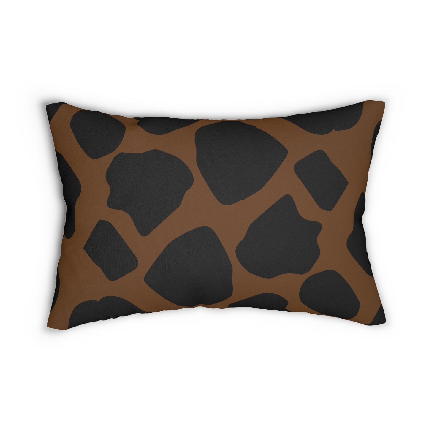 Cow Print (Dual) Brown Accent Pillow