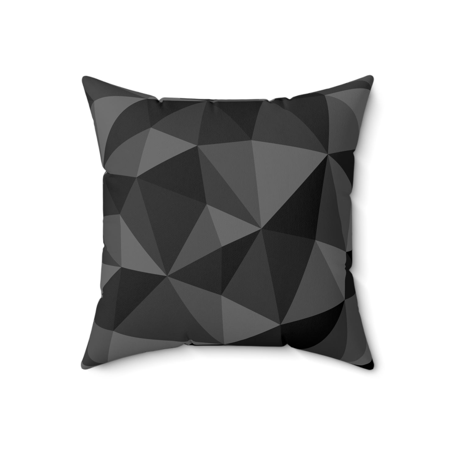 Black and Gray Abstract Throw Pillow