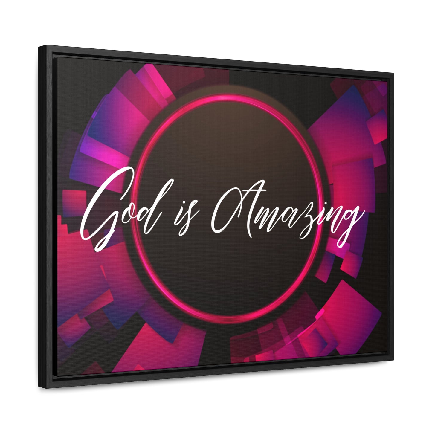 Christian Wall Art: God is Amazing (Floating Frame)