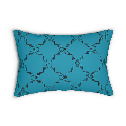 Geometric Peacock (Matching The Gathering Place) Accent Pillow