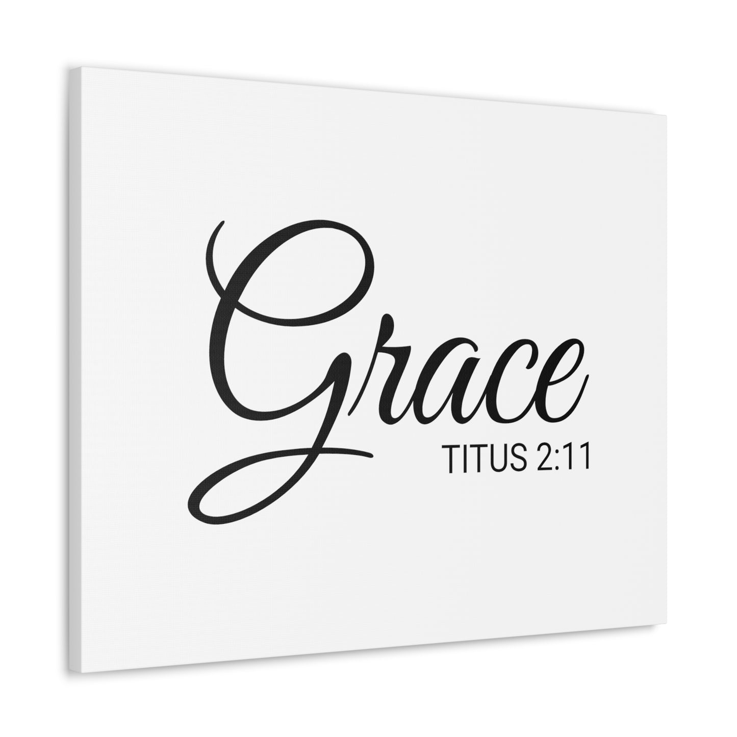 Christian Wall Art "Grace" Verse Titus 2:11 Ready to Hang Unframed